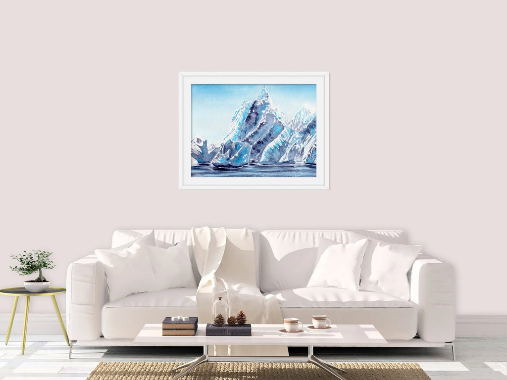 Cobalt Glacier - Art Print