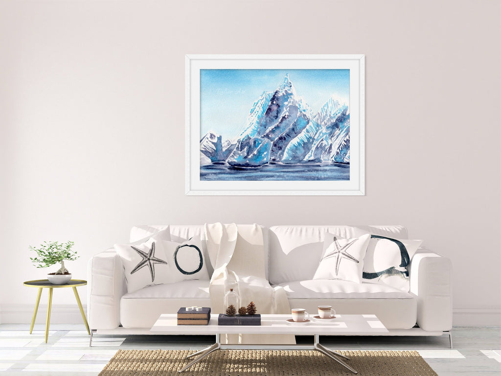 Cobalt Glacier - Art Print