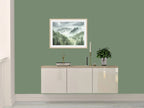 Misty Forest with Pine Trees - Art Print