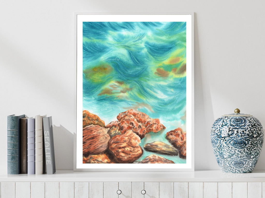 Rocky Seascape - Art Print