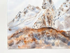 Snow Leopard  - Original Watercolor Painting