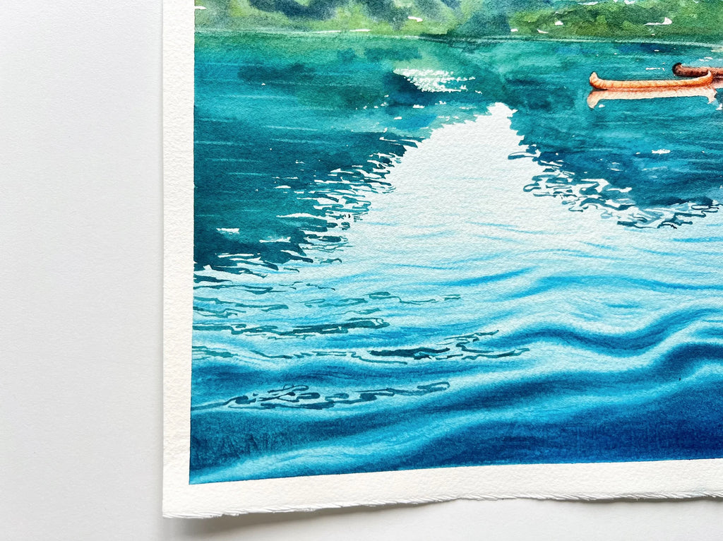 Lakeside - Original Watercolor Painting