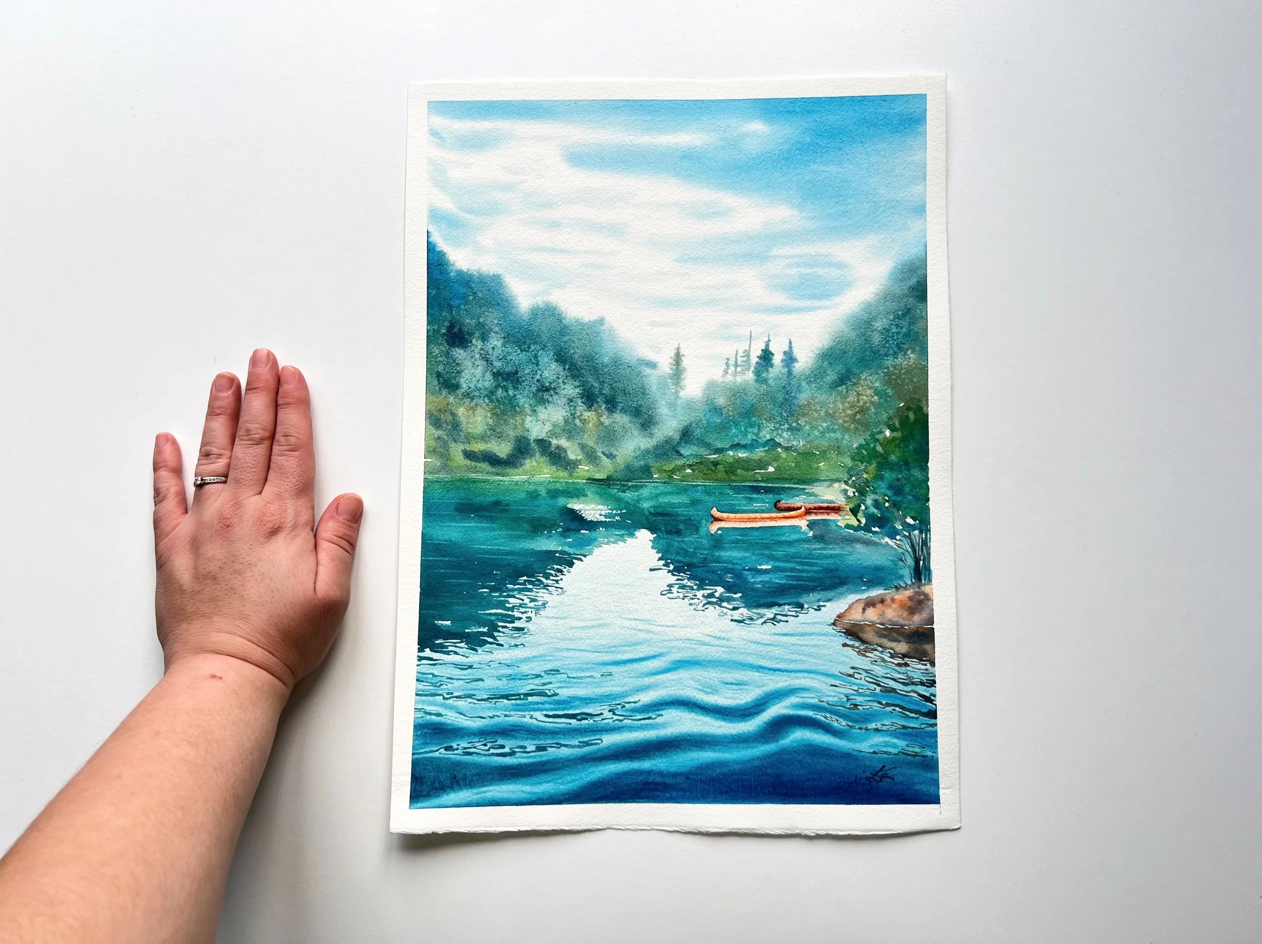 Lakeside - Original Watercolor Painting