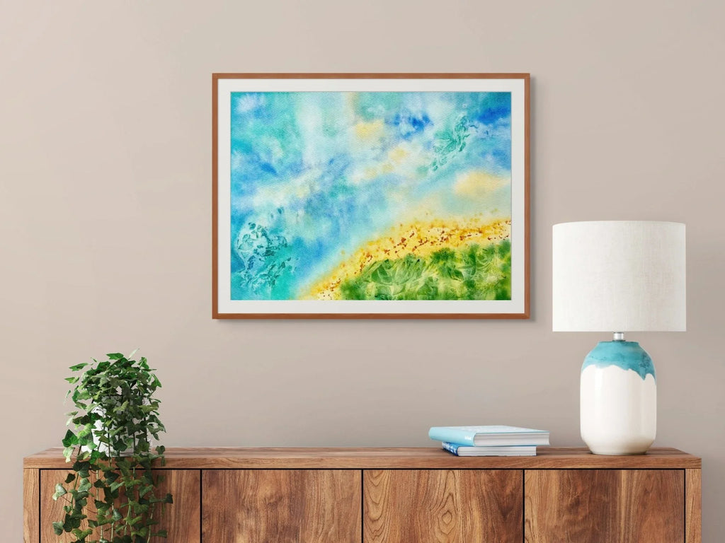 Abstract Seascape - Original Watercolor Painting