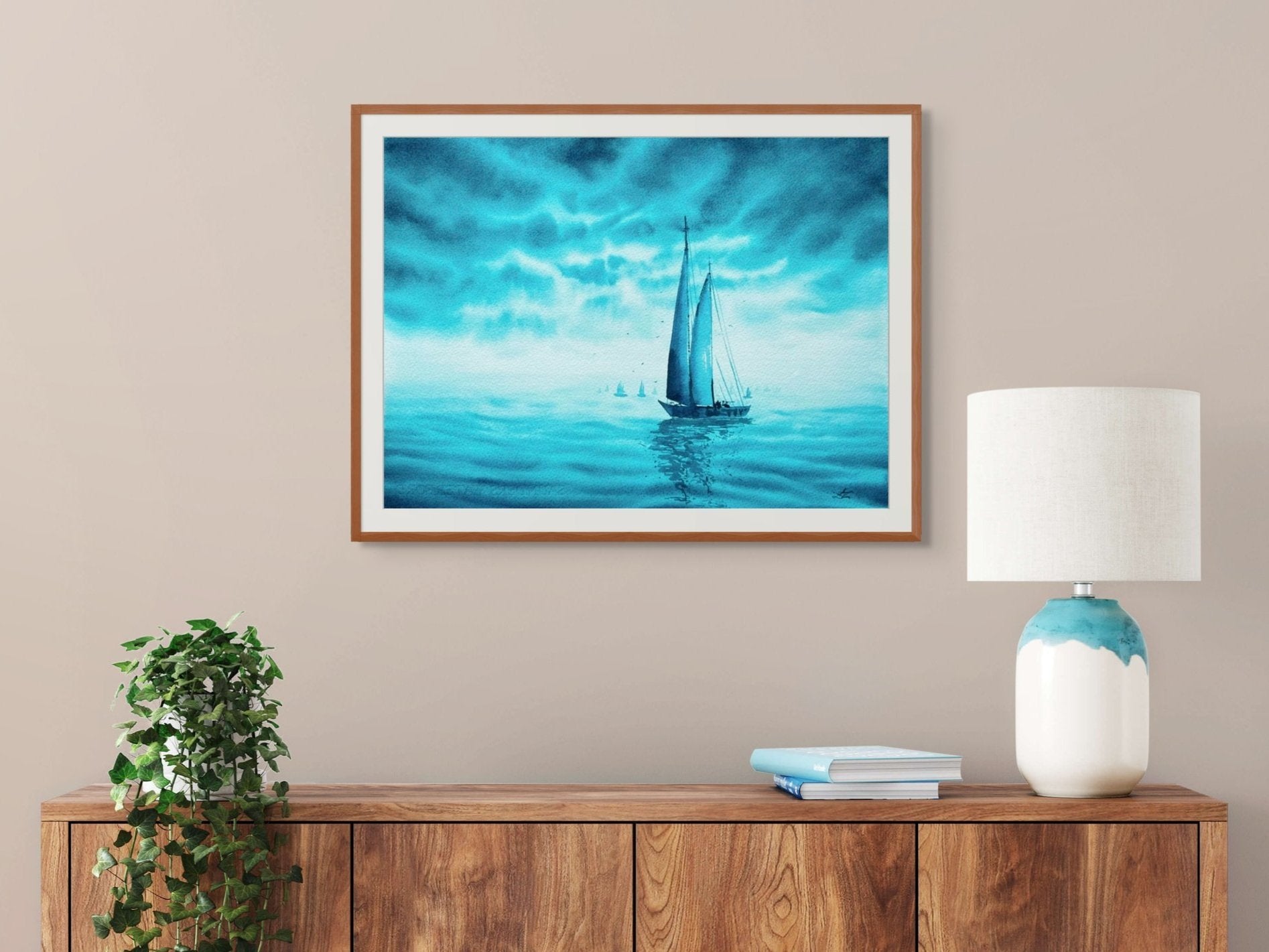 Turquoise Dreams 2 - Original Watercolor Painting