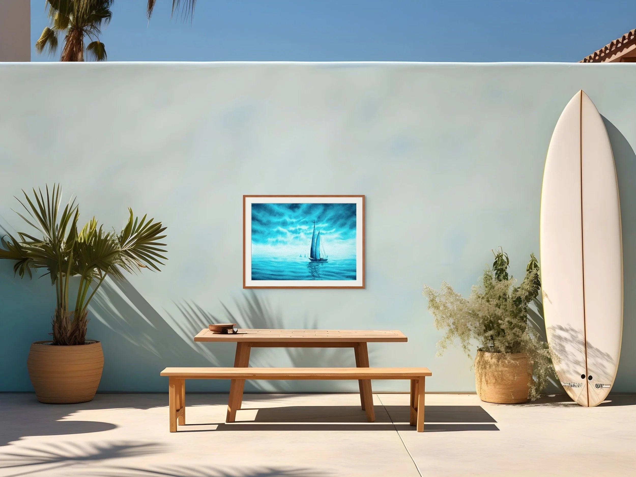 Turquoise Dreams 2 - Original Watercolor Painting