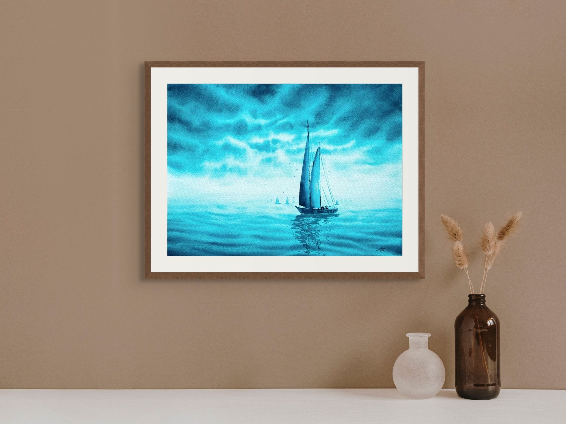 Turquoise Dreams 2 - Original Watercolor Painting