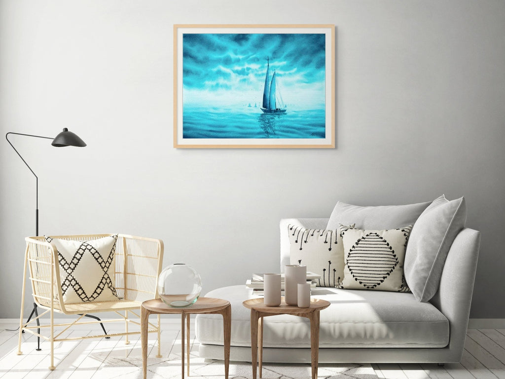 Turquoise Dreams 2 - Original Watercolor Painting