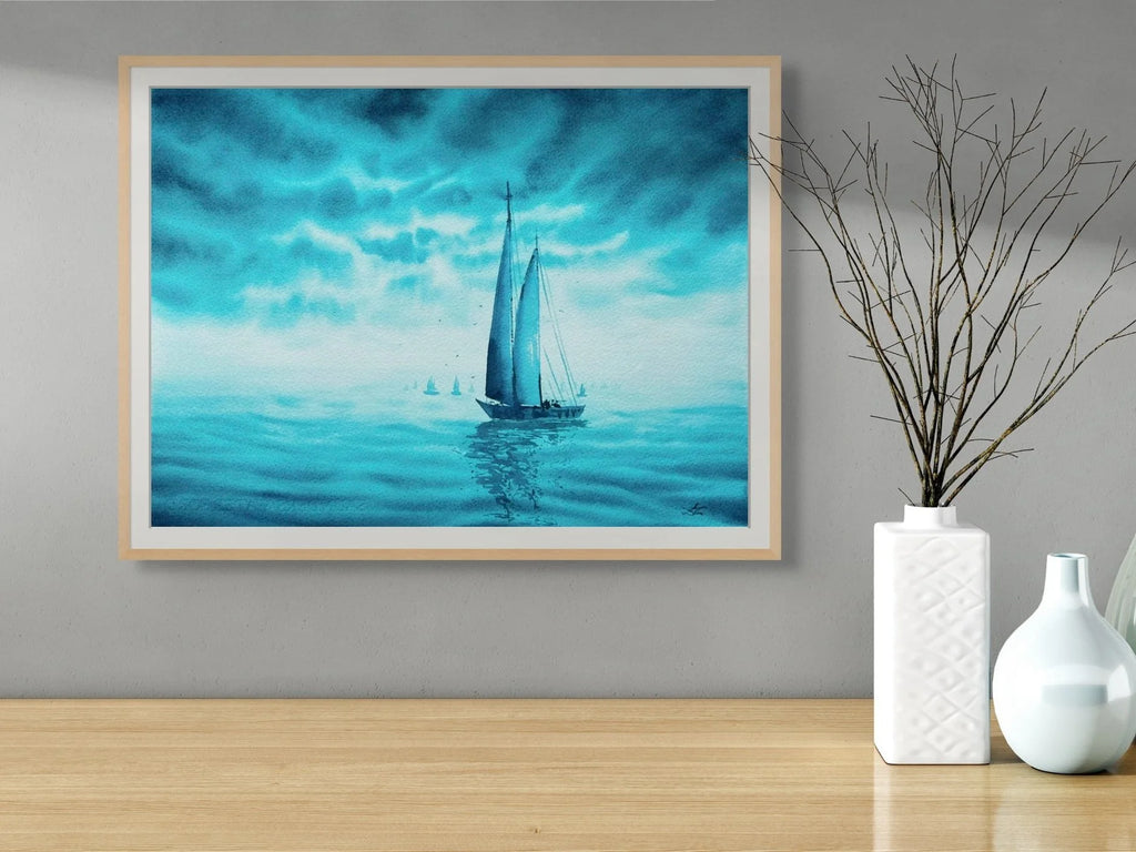 Turquoise Dreams 2 - Original Watercolor Painting